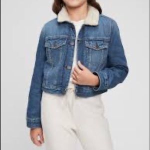 Girl’s Sherpa Denim Icon Jacket